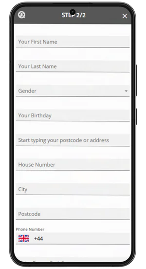 Register and Deposit