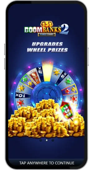 Intro screen with coloured vaults and token message